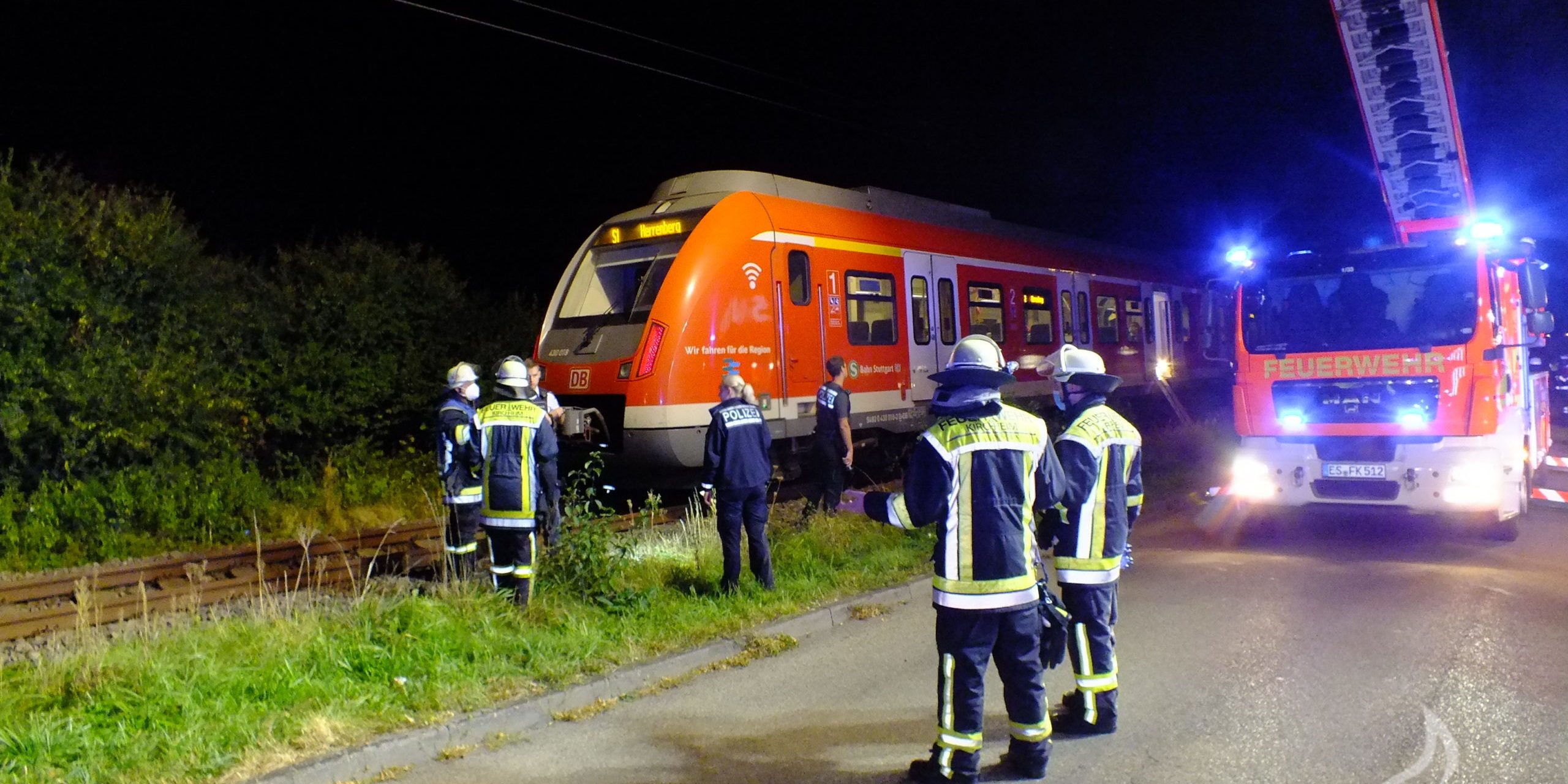 Bahnunfall Freiwillige Feuerwehr Kirchheim unter Teck